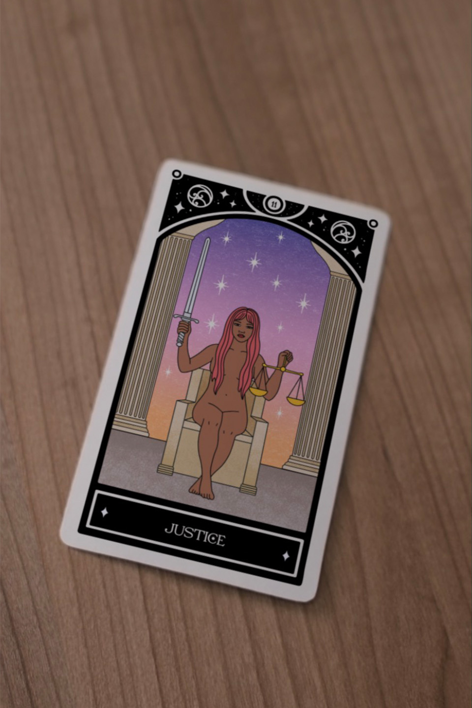 The Justice tarot card
